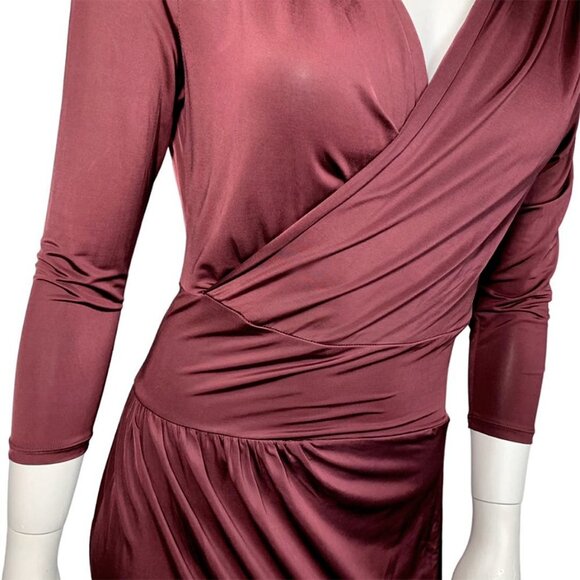 NWT ROBERT RODRIGUEZ Asymmetrical Hem Wrap Dress - Picture 4 of 7